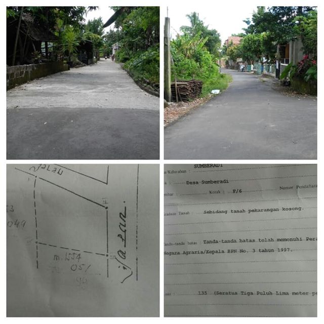 DIJUAL TANAH SLEMAN : TANAH  PEKARANGAN